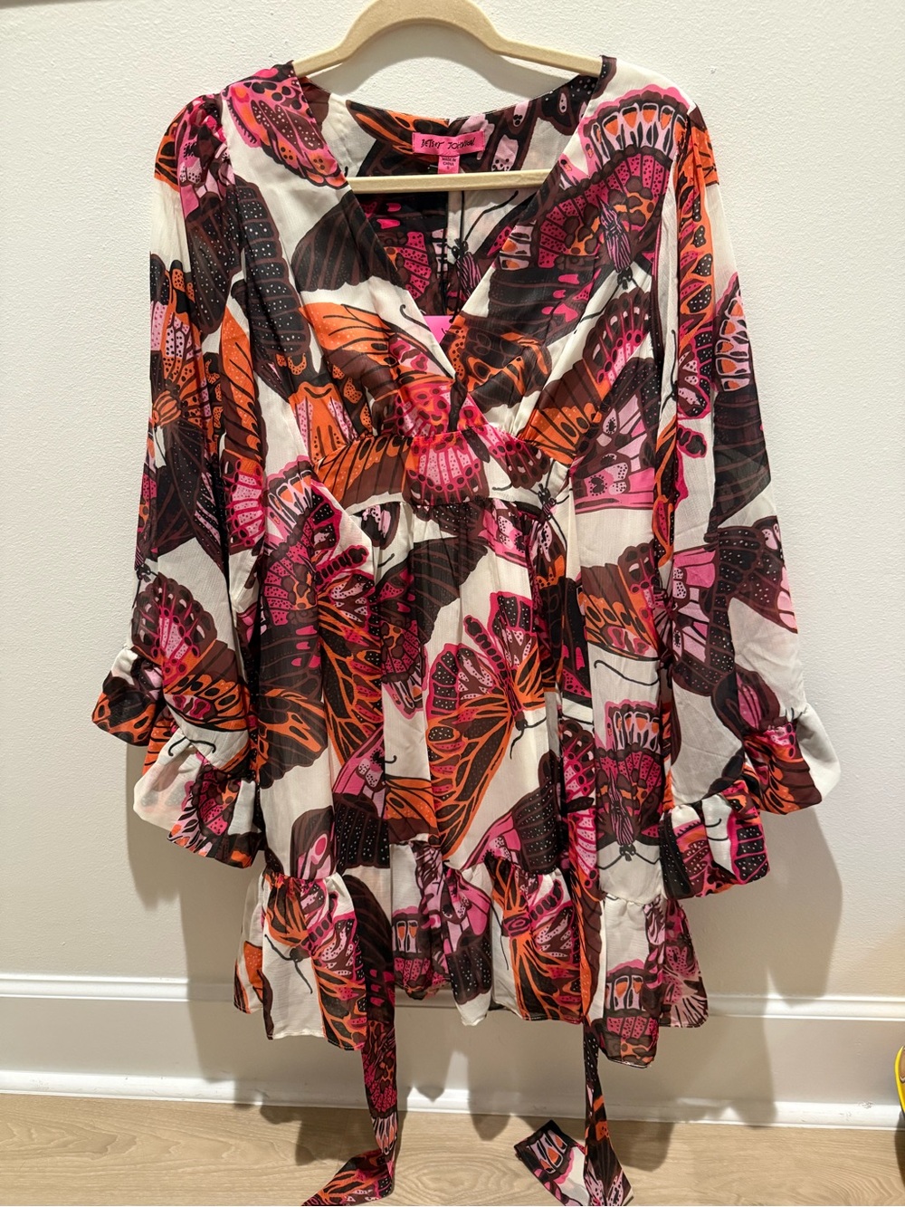 Betsey Johnson Bambi Butterfly mini dress RARE